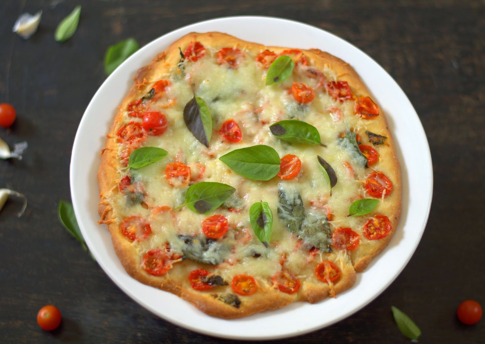 Cakes & More Pioneer Woman's Easy Pizza Crust With Basil, Cherry