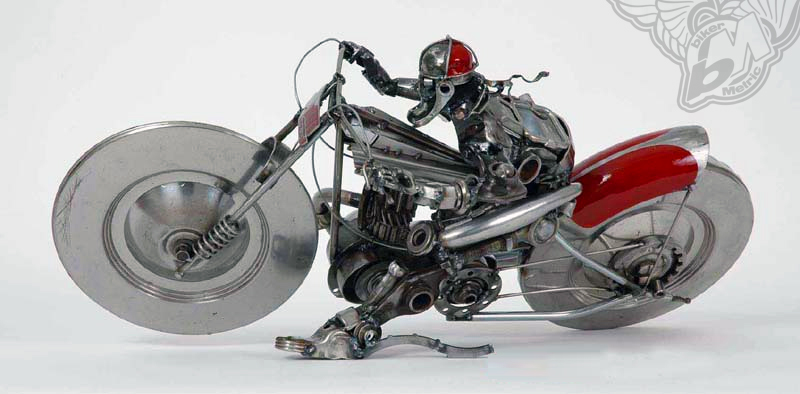 speedway slider motorcycle sculpture | james corbett