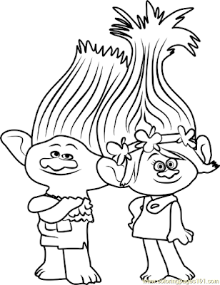 Troll coloring page 3