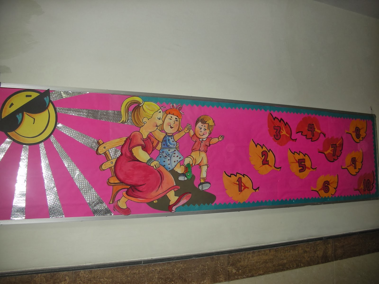 Art ,Craft ideas and bulletin boards for elementary schools Counting Numbers bulletin board