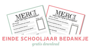 einde schooljaar cadeautje