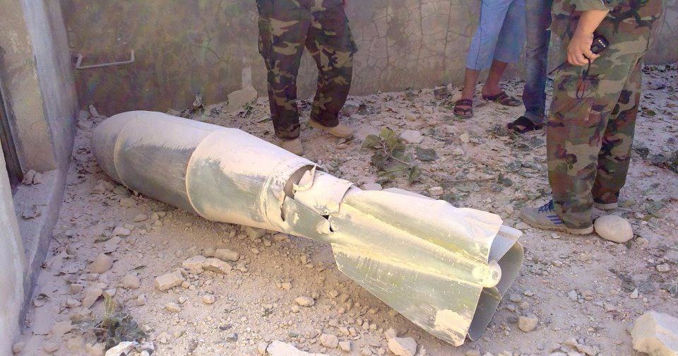 .processing Evidence of large unguided Blast Bombs reported from Syria
