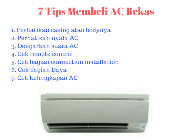 7 TIPS MEMBELI AC BEKAS