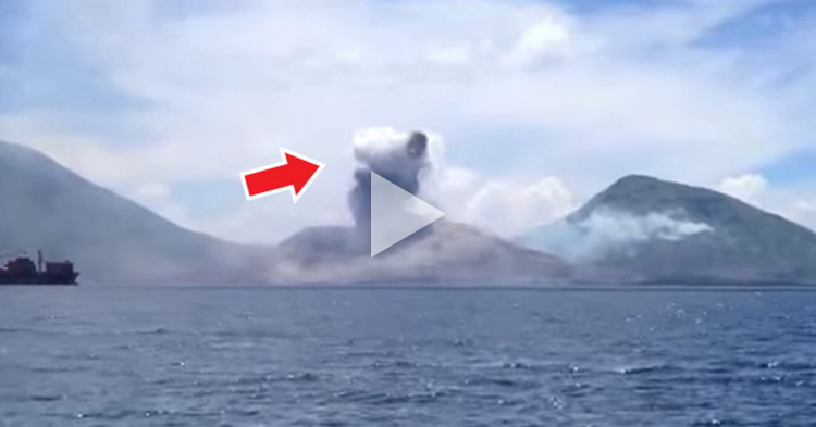 Watch how a powerful volcanic eruption triggers a "sonic boom"