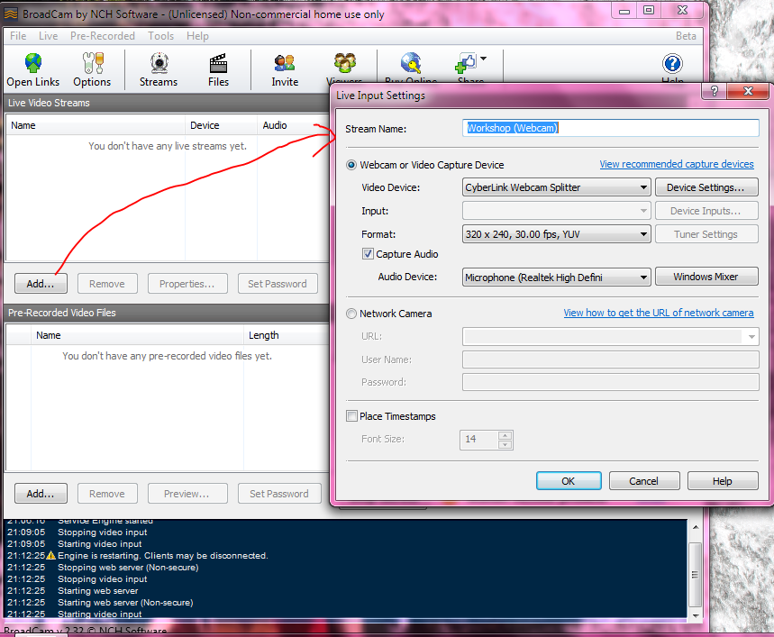 Iin Lesmana Membuat Server Video Streaming dengan Broadcam Live Video Streaming