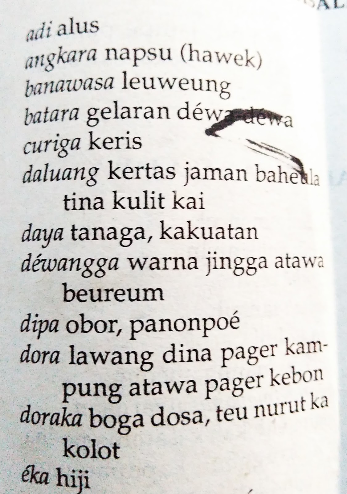 Kecap Serepan Tina Basa Jawa Kunci Soal