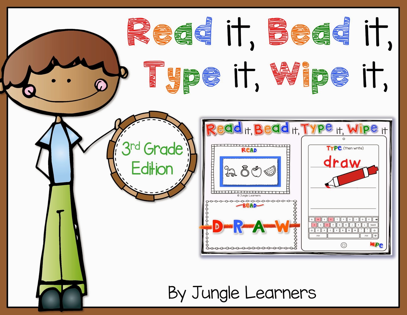 Read it, Bead it, Type it, Wipe it [3rd Grade Edition]