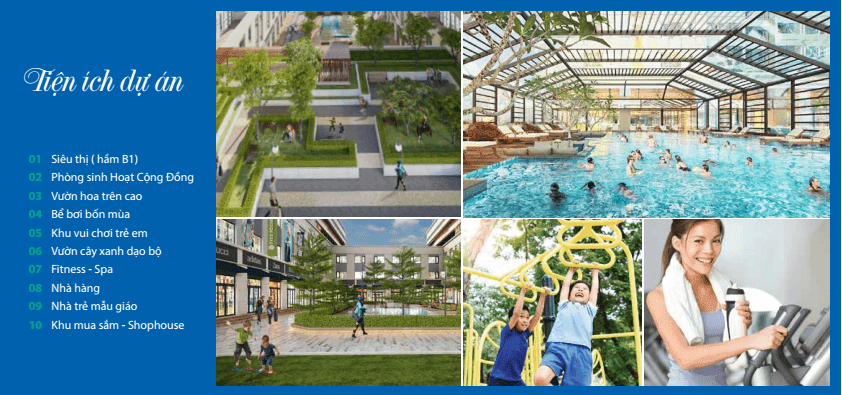 Hệ thống tiện ích dự án chung cư Eurowindow River Park Hệ thống tiện ích dự án chung cư Eurowindow River Park