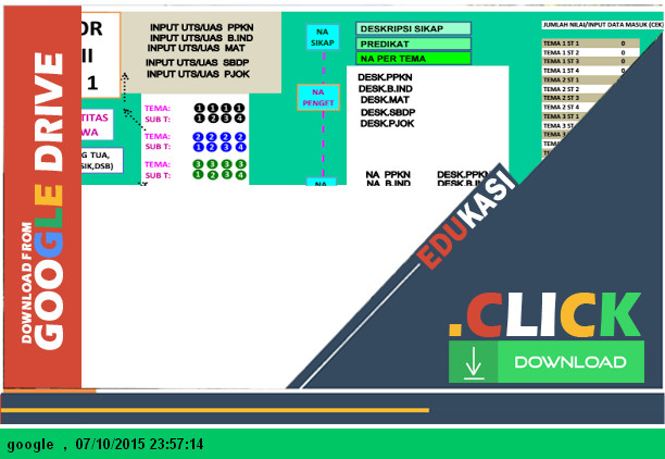 Aplikasi Raport Kurikulum 2013 SD Kelas 2 Semester 1 versi 08 04 dengan Microsoft Excel - Download Aplikasi Raport Kurikulum 2013 SD Kelas 2 Semester 1 versi 08 04 dengan Microsoft Excel - Download