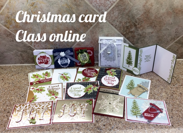 Good Tidings, Stampin'Up!, christmas card class online