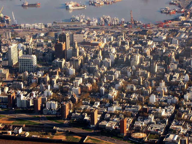 Vista aérea de Montevideo