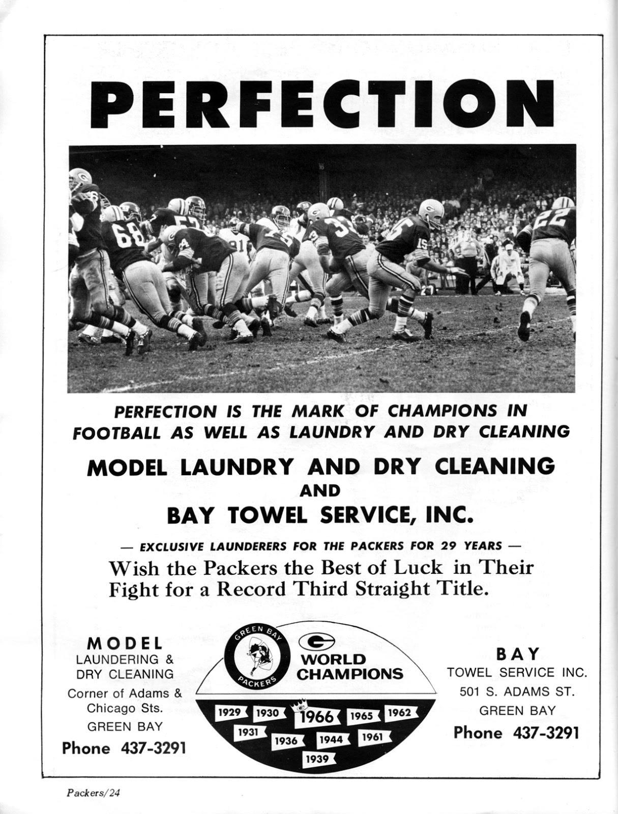 PACKERVILLE, U.S.A. Happy “Ice Bowl” Anniversary