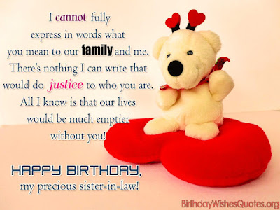 Birthday Wishes for Sister in Law Birthday Wishes for Sister in Law