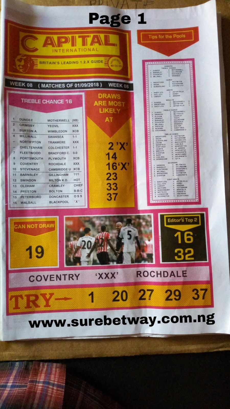 Week 08 rsk paper forcasting for 2018 2019 season sure bet way
