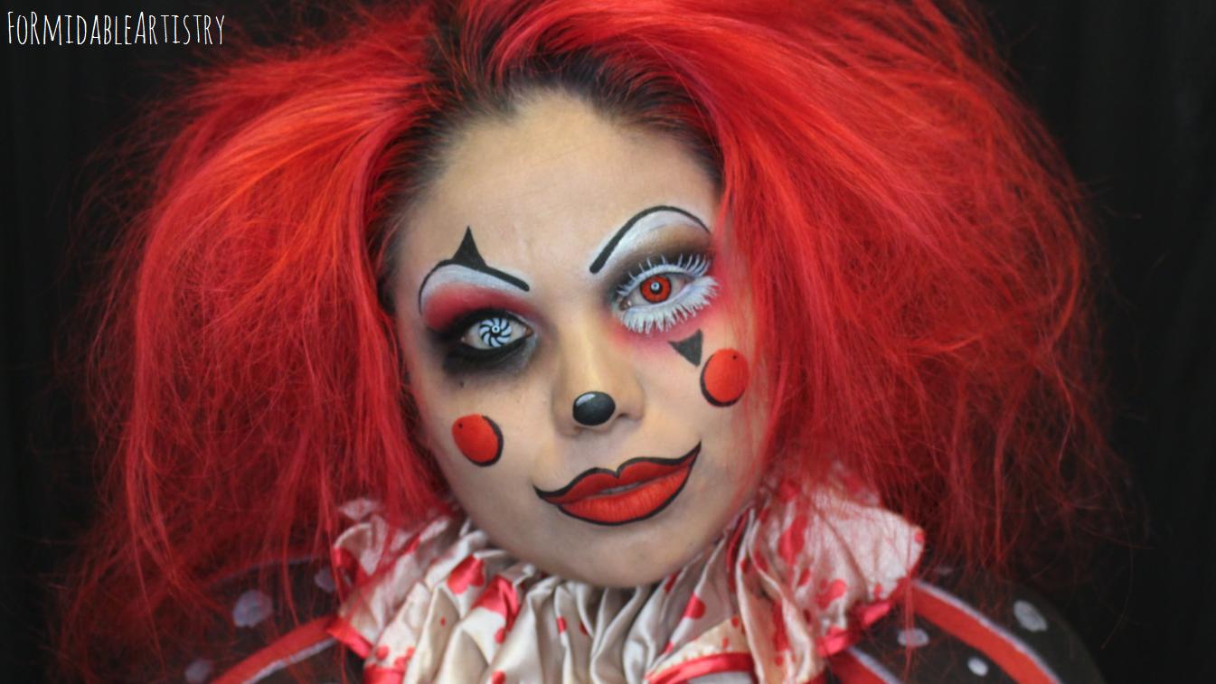 FormidableArtistry: Jesterina Clown Makeup | 31 Days of Halloween