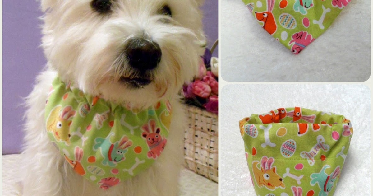 Easter and Spring Pet Bandanas and Scrunchie Neck Ruffles