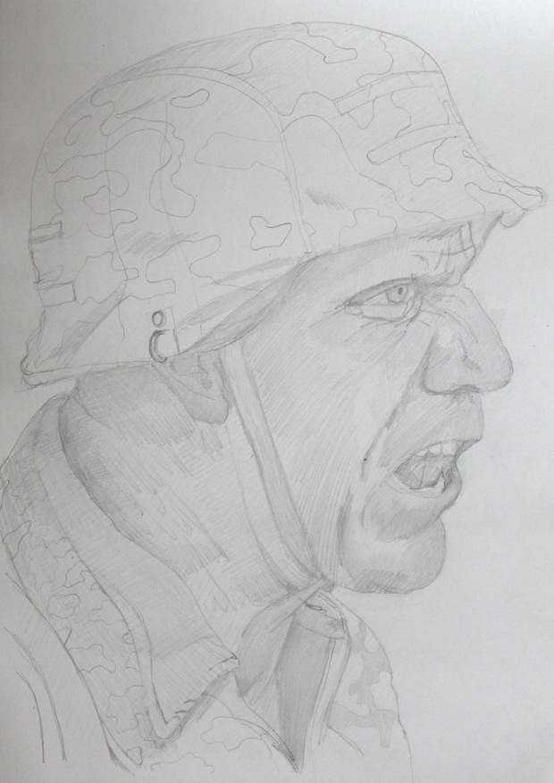 Master Models: "German" pencil drawing A3