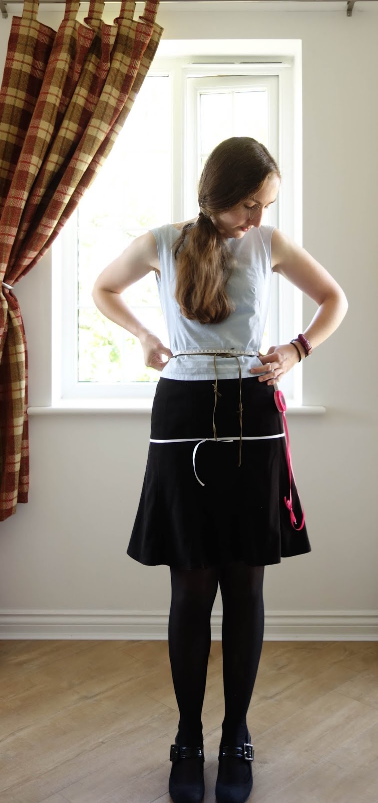 How to measure yourself (or anyone else) for a skirt draft