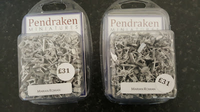 A couple of starter Marian Roman army packs from Pendraken Miniatures