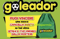 Concorso ''Goleador cancella e vinci'': in palio gratis 6.000 Sacche Goleador Logo Concorso ''Goleador cancella e vinci'': in palio gratis 6.000 Sacche Goleador