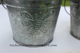 Eclectic Red Barn: Metal Butterfly Pail