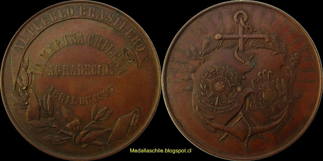 Medalla de la Marine Chilena  Al  Pueblo Brasilero
