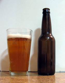 Gose, almost clear after 5 weeks in the bottle.