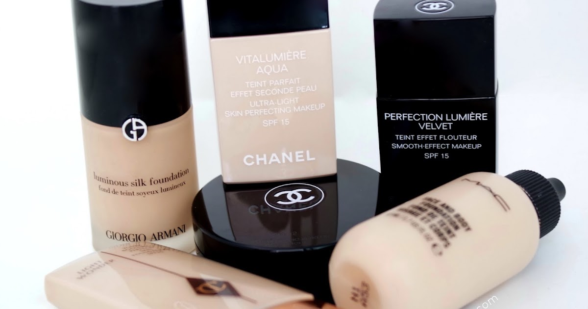 All my Chanel Foundations (Fair to Light shades)