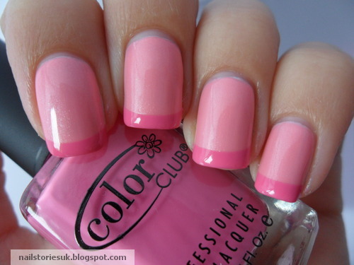 Nail Stories: Pink Wednesday!!! - Cliche Soft Pink & Pink French Tips