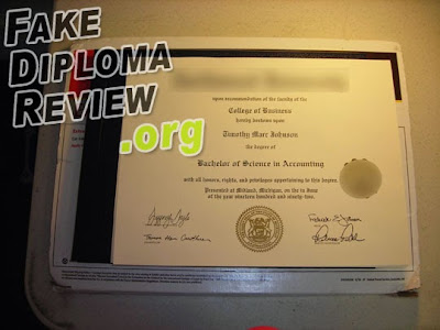 our fake diploma from phonydiploma.com