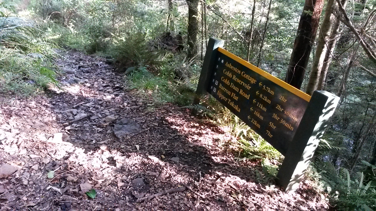 Biking and tramping trip blogs Barron Flats MTB