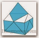 Bước 18: Hoàn thành cách xếp hộp quà tặng có tay cầm bằng giấy theo phong cách origami.