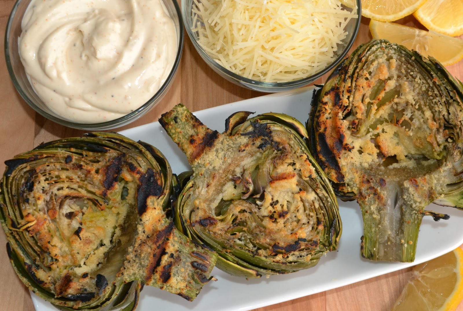7kidsathome Grilled Artichokes with Lemon Aioli