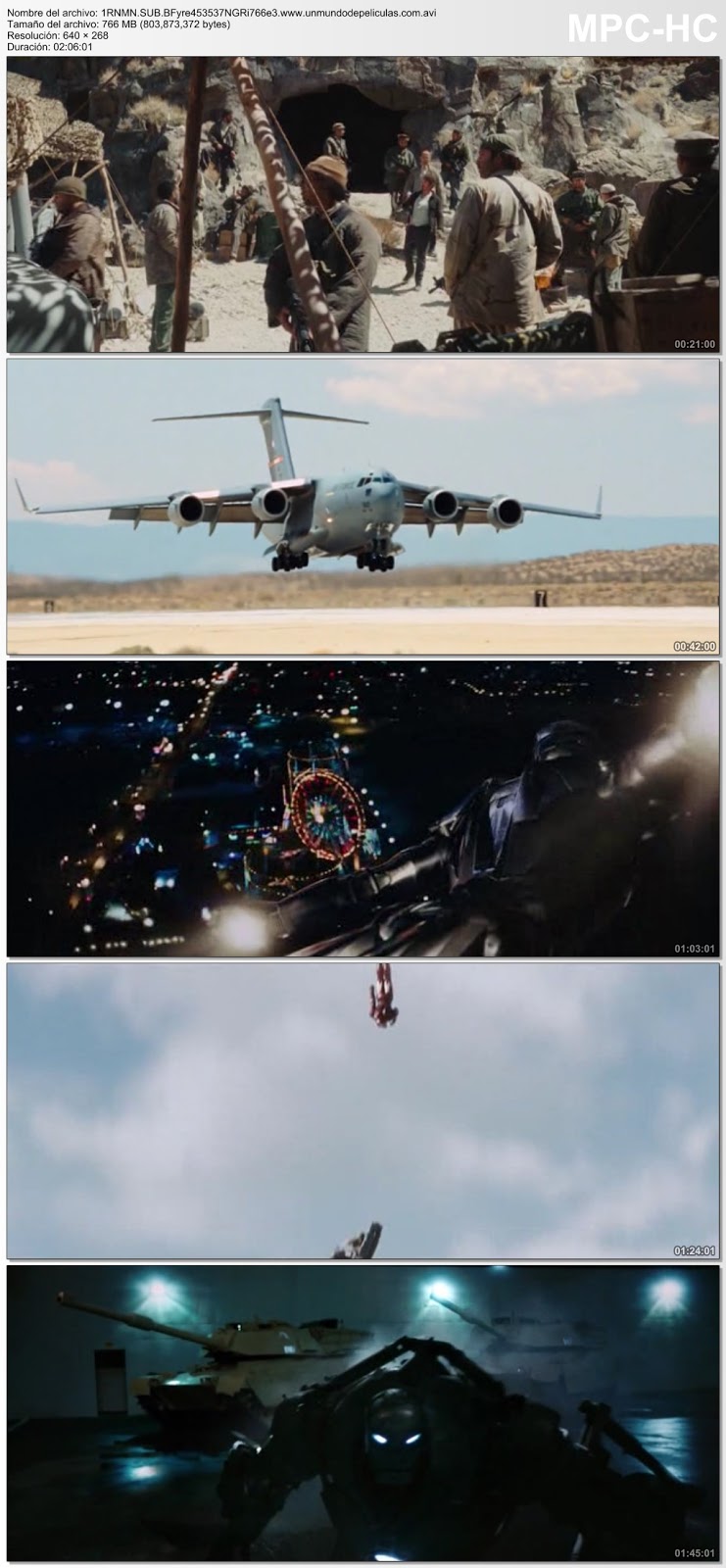 Capturas de la película.