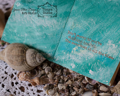Making Waves Art Journal Page by Tonya Gibbs YB ART Girl #YBARTGIRL #MixedMedia #ArtJournal Making Waves Art Journal Page by Tonya Gibbs YB ART Girl #YBARTGIRL #MixedMedia #ArtJournal