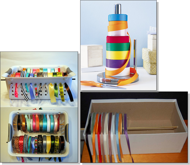 Como organizar as fitas no atelier Como organizar as fitas no atelier