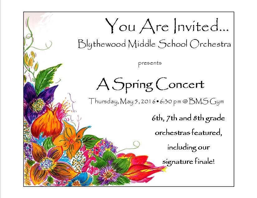 concert invitation card