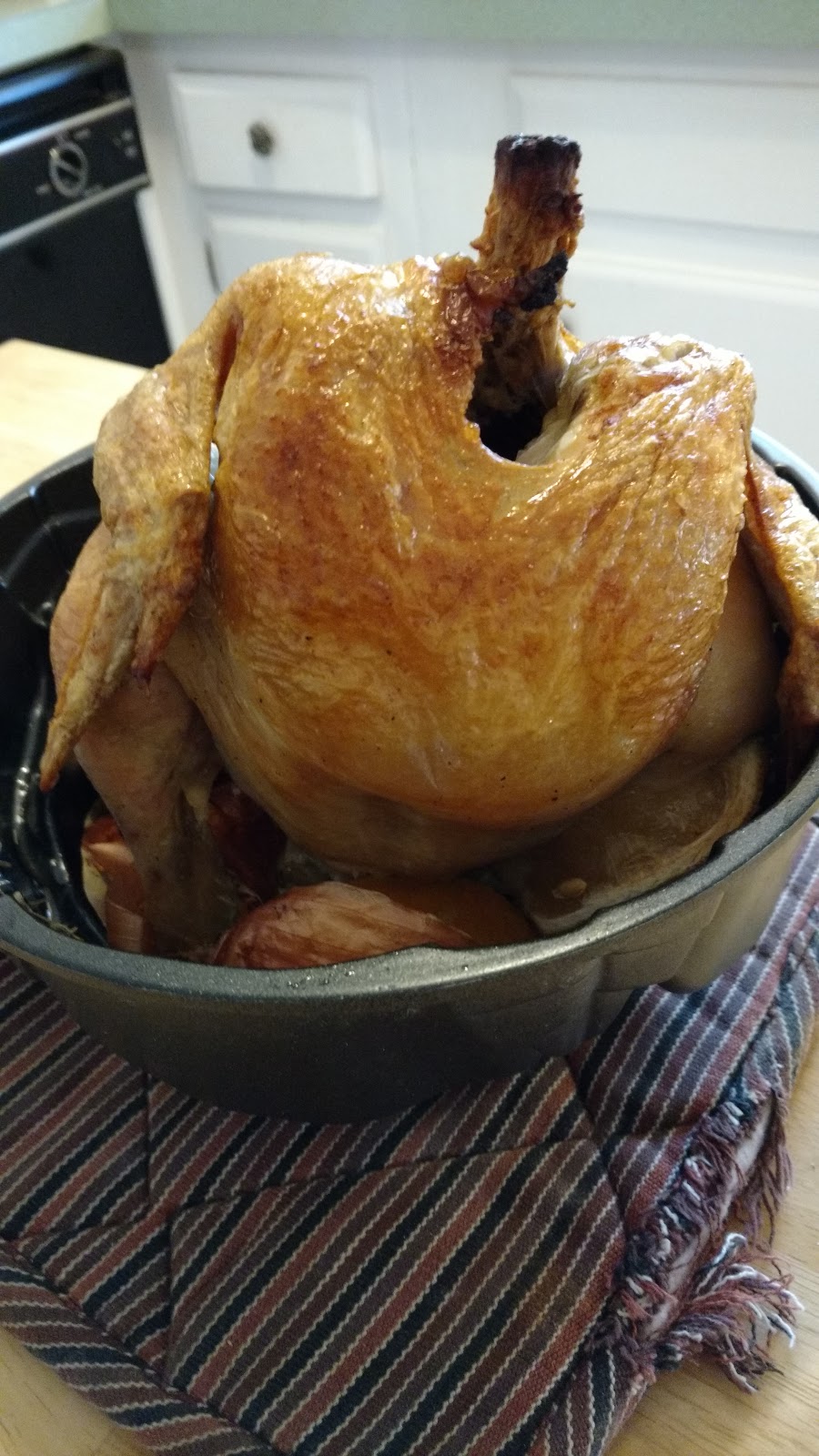"So what are you making for dinner?" The Bundt Pan Roasted Chicken
