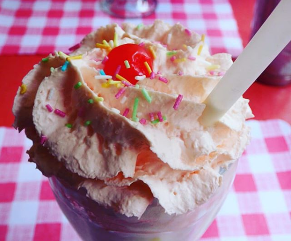 A Lucky Charms milkshake at JBs American Diner, Brighton A Lucky Charms milkshake at JBs American Diner, Brighton