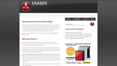Eraser, Security Software