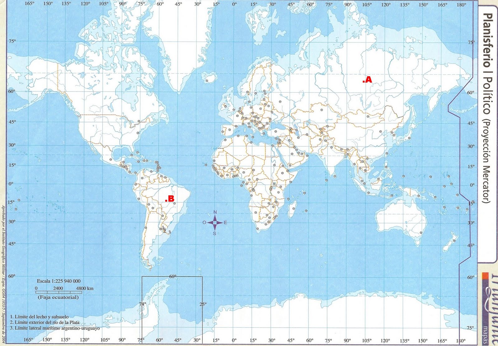 Planisferio Con Coordenadas Geogr Ficas Para Imprimir Imagui