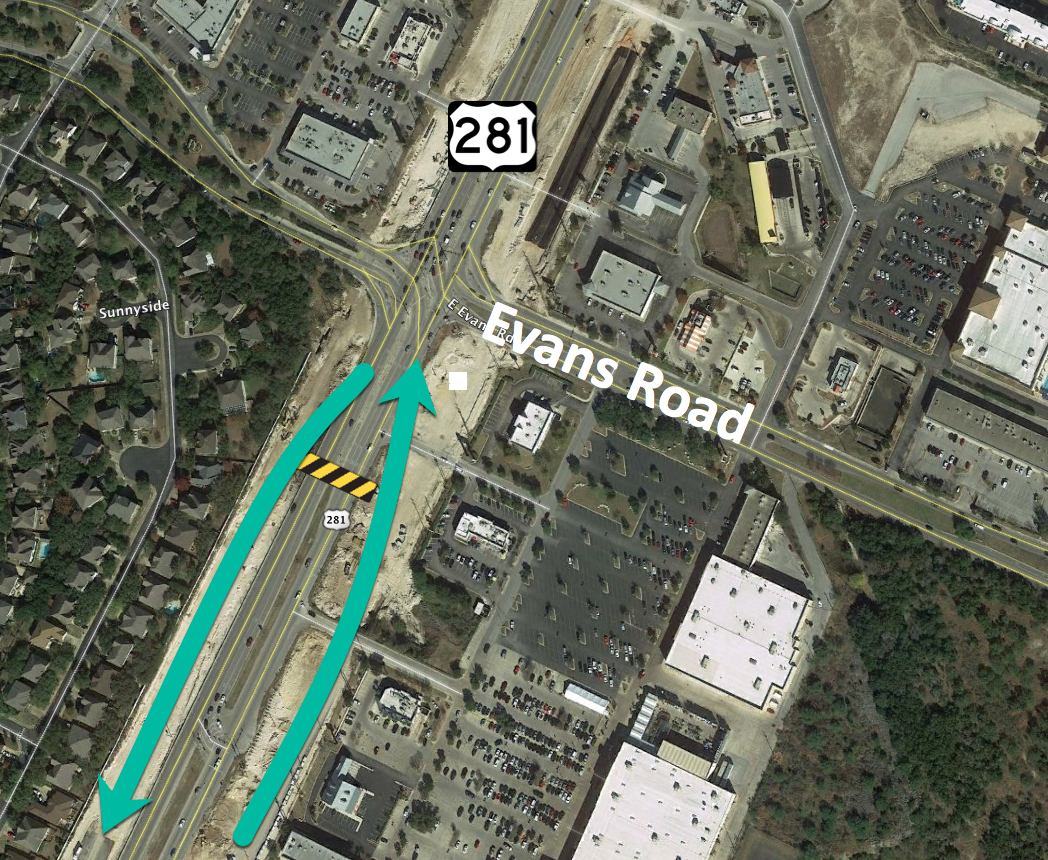 Go Ahead! US 281 Phase I Expansion Project Milestone Traffic Switch