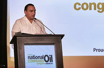 Acompaña el Gobernador al Secretario de Energía en la inauguración del “World National Oil Companies Congress Americas”