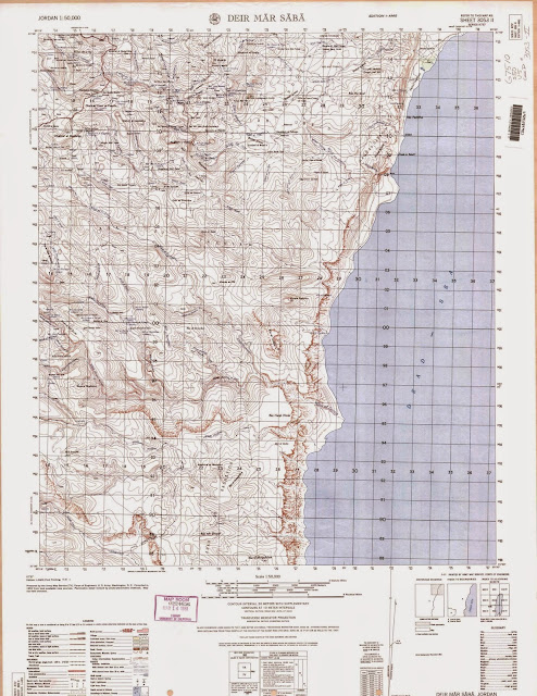 Carte de la région de Mar Saba