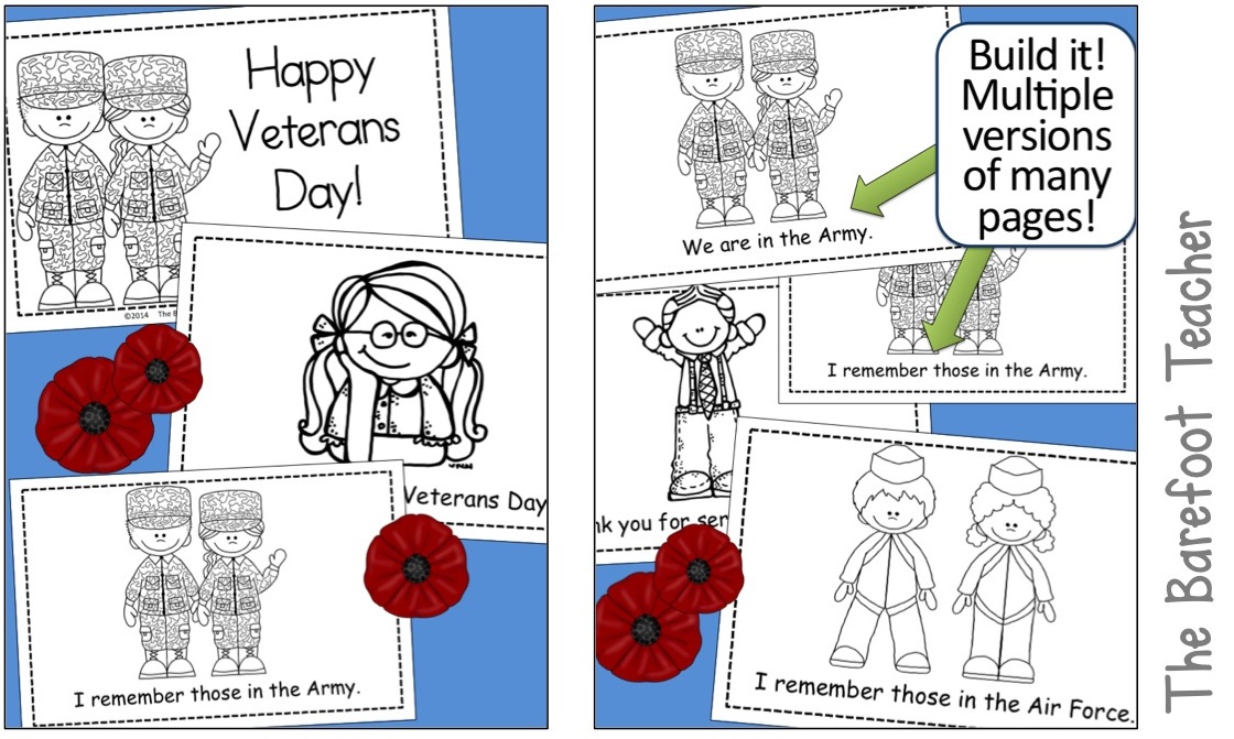 Veterans Day Resources and Activities for Kinders | The Barefoot Teacher