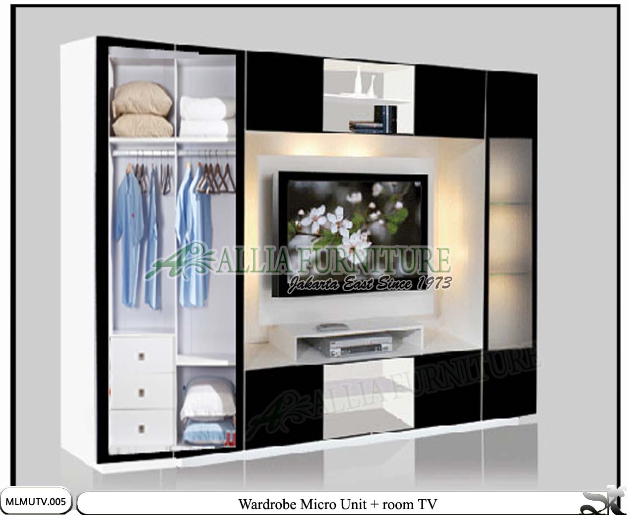 Lemari Minimalis Modern Tv Unit Micro Allia Furniture