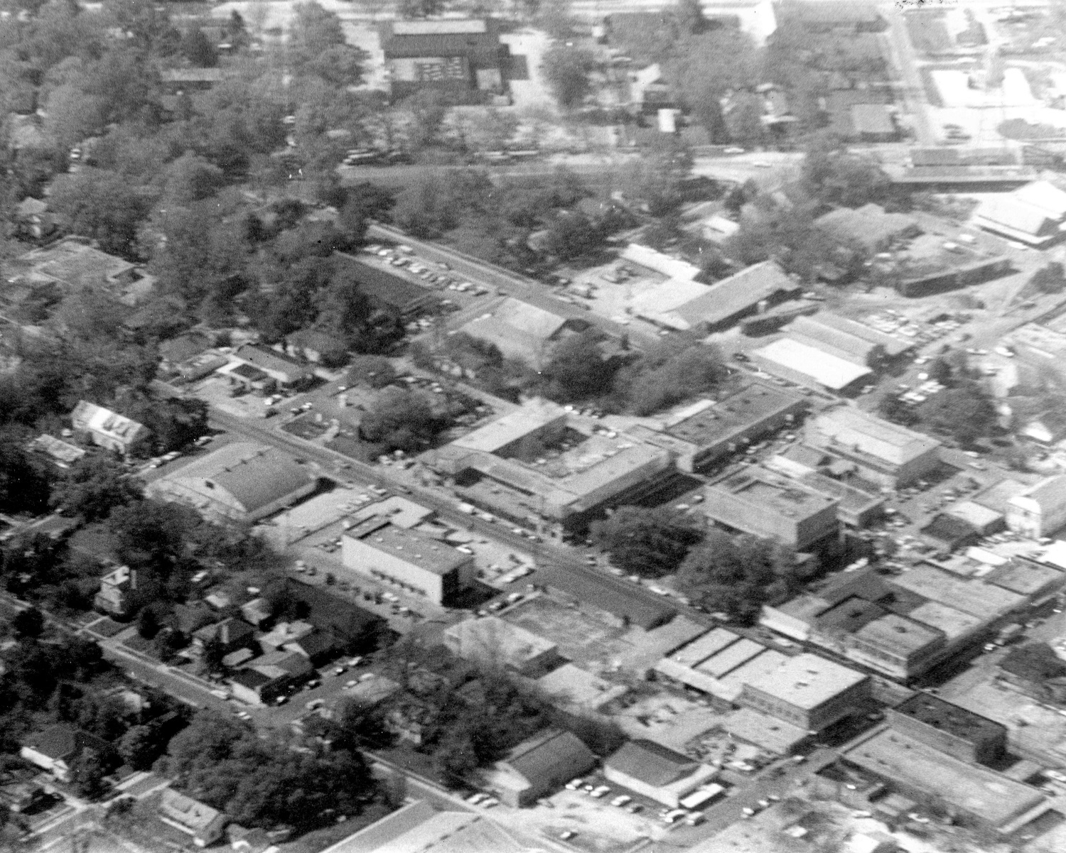 Tammany Family Aerial Photo of Covington East Entrance 1975