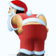 Mooning Santa Skype emoticon