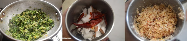 Step 1 - Keerai Thandu Poriyal Recipe | Spinach Stem Stir Fry