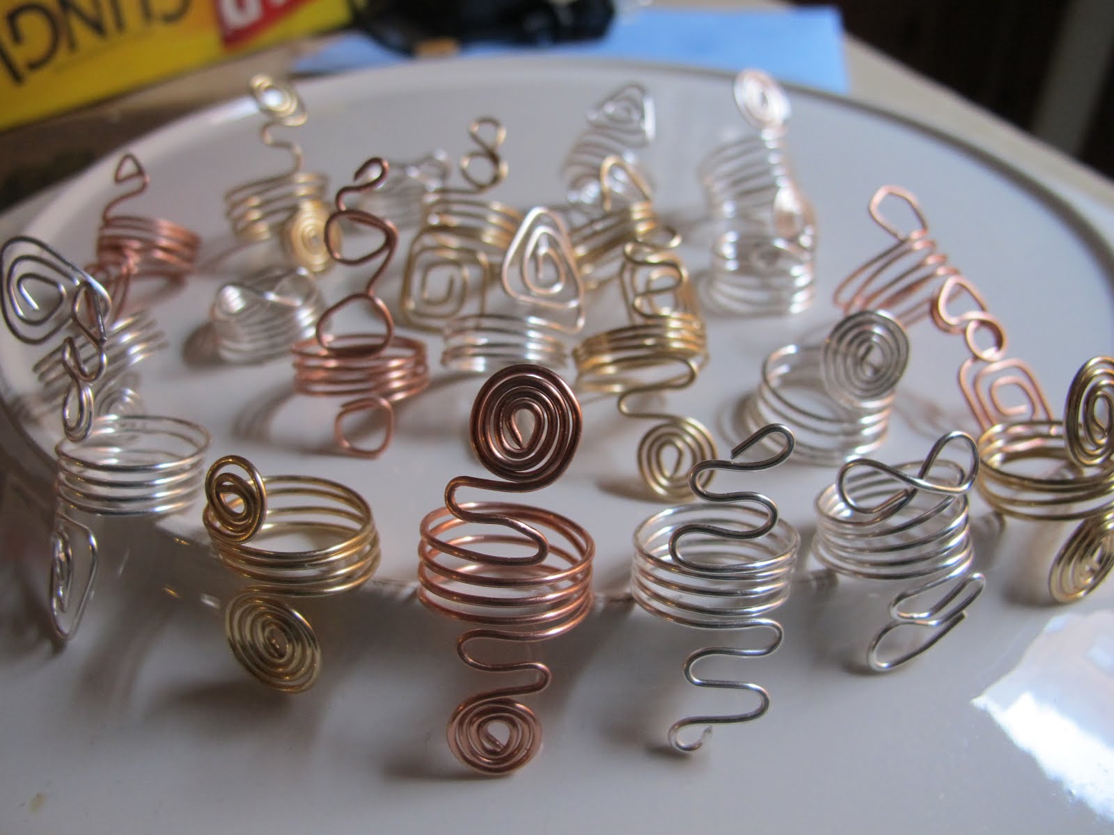 Naomi's Designs Handmade Wire Jewelry Crazy For Coil Rings!